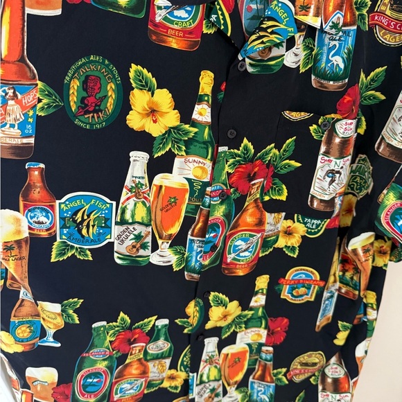 Vintage Hawaiian Shirt beer novelty vacation men’s XXL - Picture 6 of 7